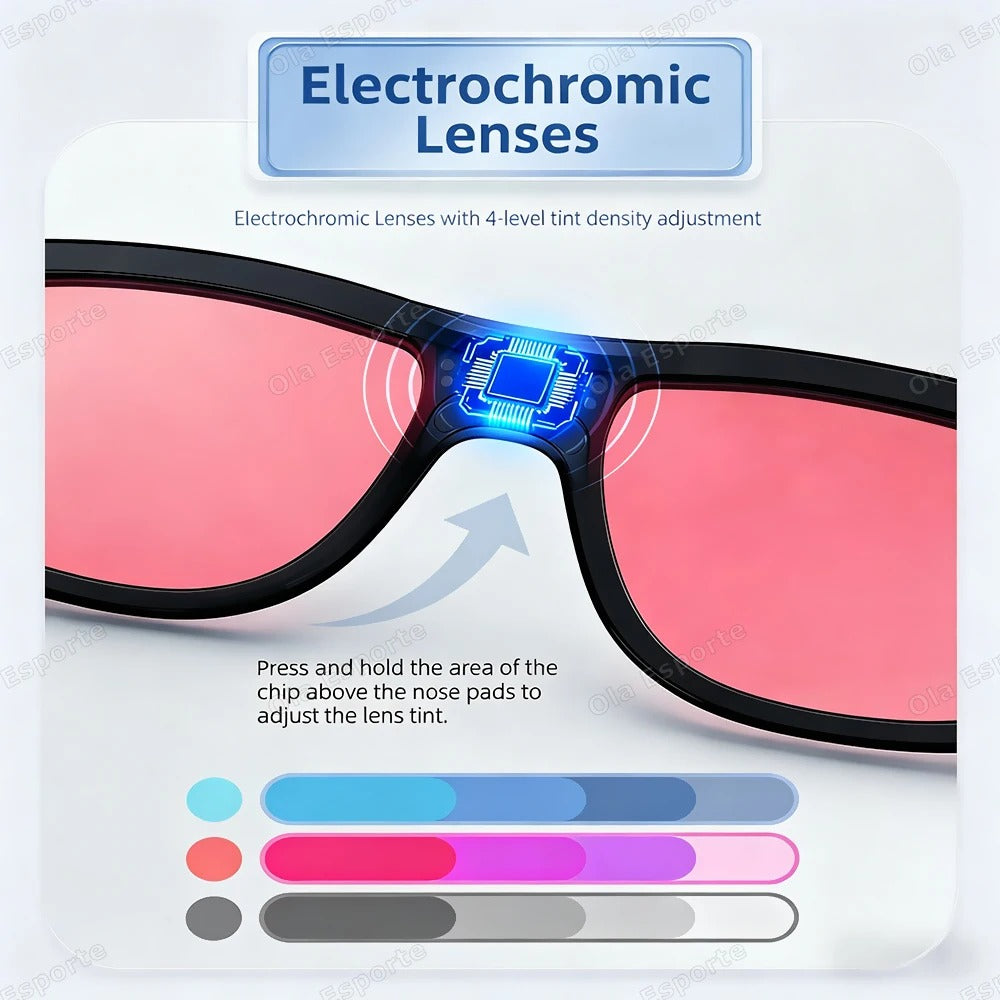 2026 Touch Color Changing Lens Smart Glasses AI translation Dual Microphone Noise Reduction Super Clear Sound Bluetooth Sunglass