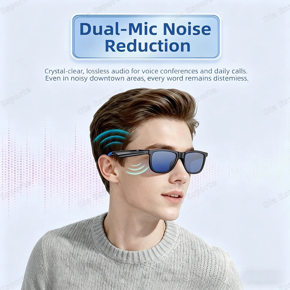 2026 Touch Color Changing Lens Smart Glasses AI translation Dual Microphone Noise Reduction Super Clear Sound Bluetooth Sunglass