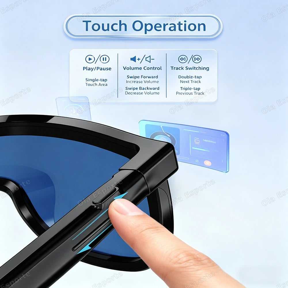 2026 Touch Color Changing Lens Smart Glasses AI translation Dual Microphone Noise Reduction Super Clear Sound Bluetooth Sunglass